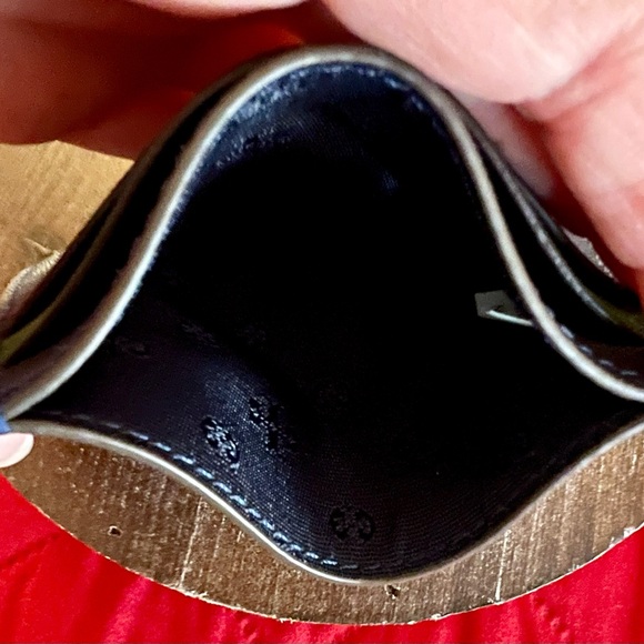 Tory Burch Navy and Forest Green Card Holder - Picture 3 of 3